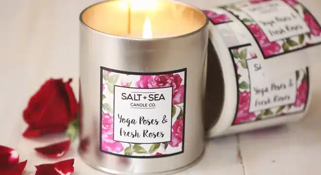 Custom Candle Labels printed by LabelsWorld